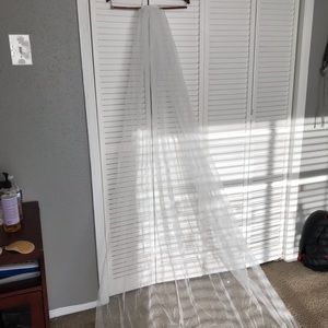 Sparkly cathedral wedding veil